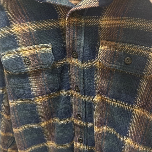 Orvis Blue and Yellow Plaid Shirt - Picture 4 of 4